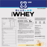 USN BLUELAB 100% WHEY 476g (Vanilla) - Image 2
