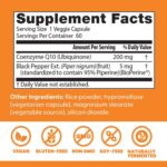 Doctor’s BEST High Absorption CoQ10 200 mg (60 Veggie Softgel) - Image 2