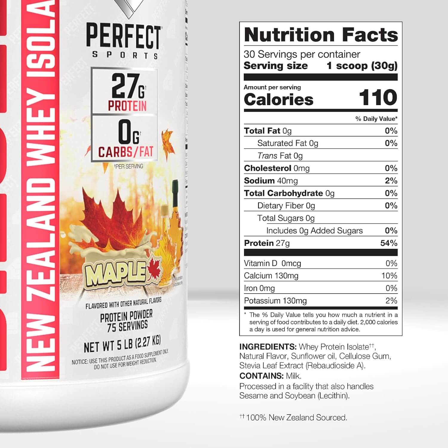 PERFECT SPORTS DIESEL NEW ZEALAND WHEY ISOLATE 2.27 Kg (Canadian Maple) 4