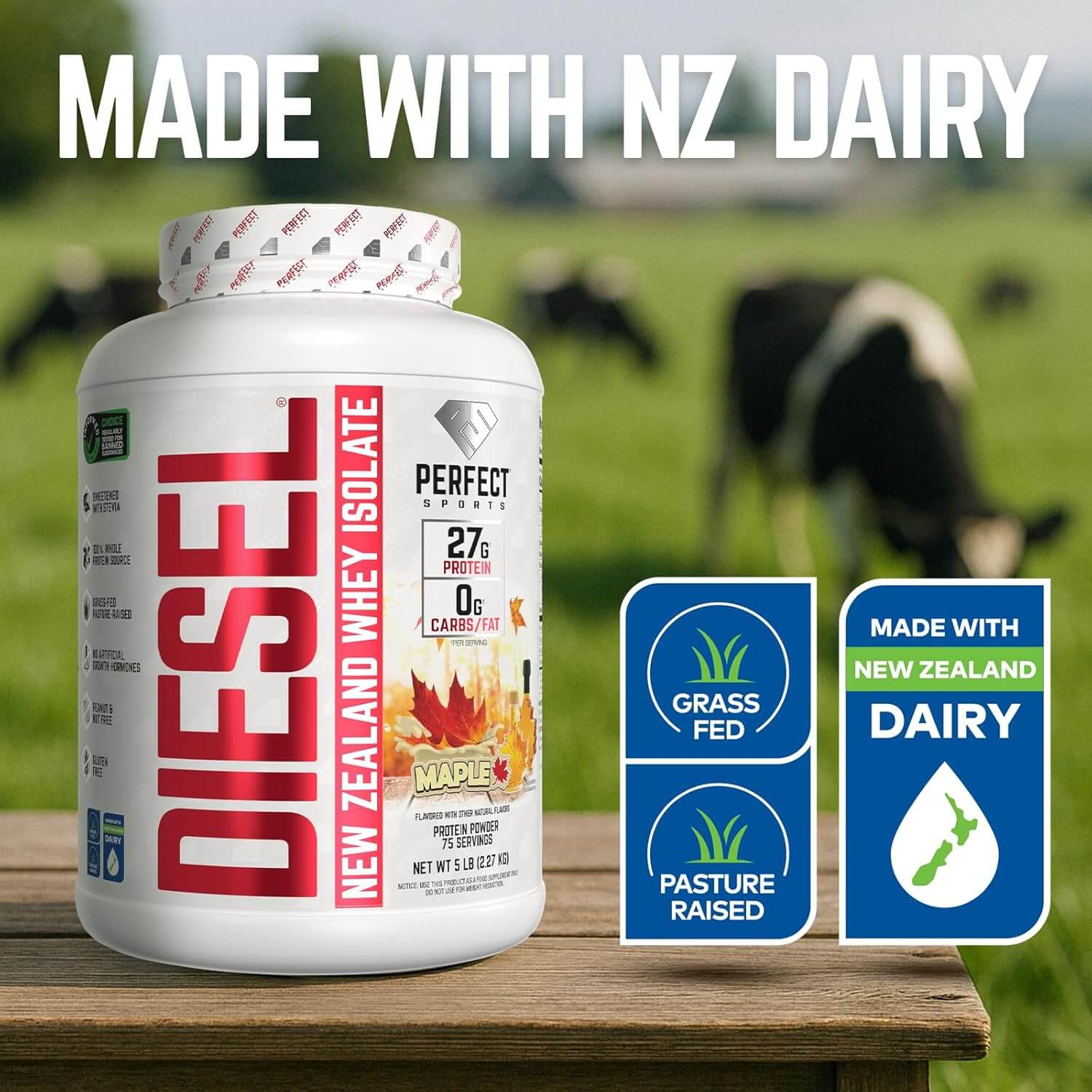 PERFECT SPORTS DIESEL NEW ZEALAND WHEY ISOLATE 2.27 Kg (Canadian Maple) 5