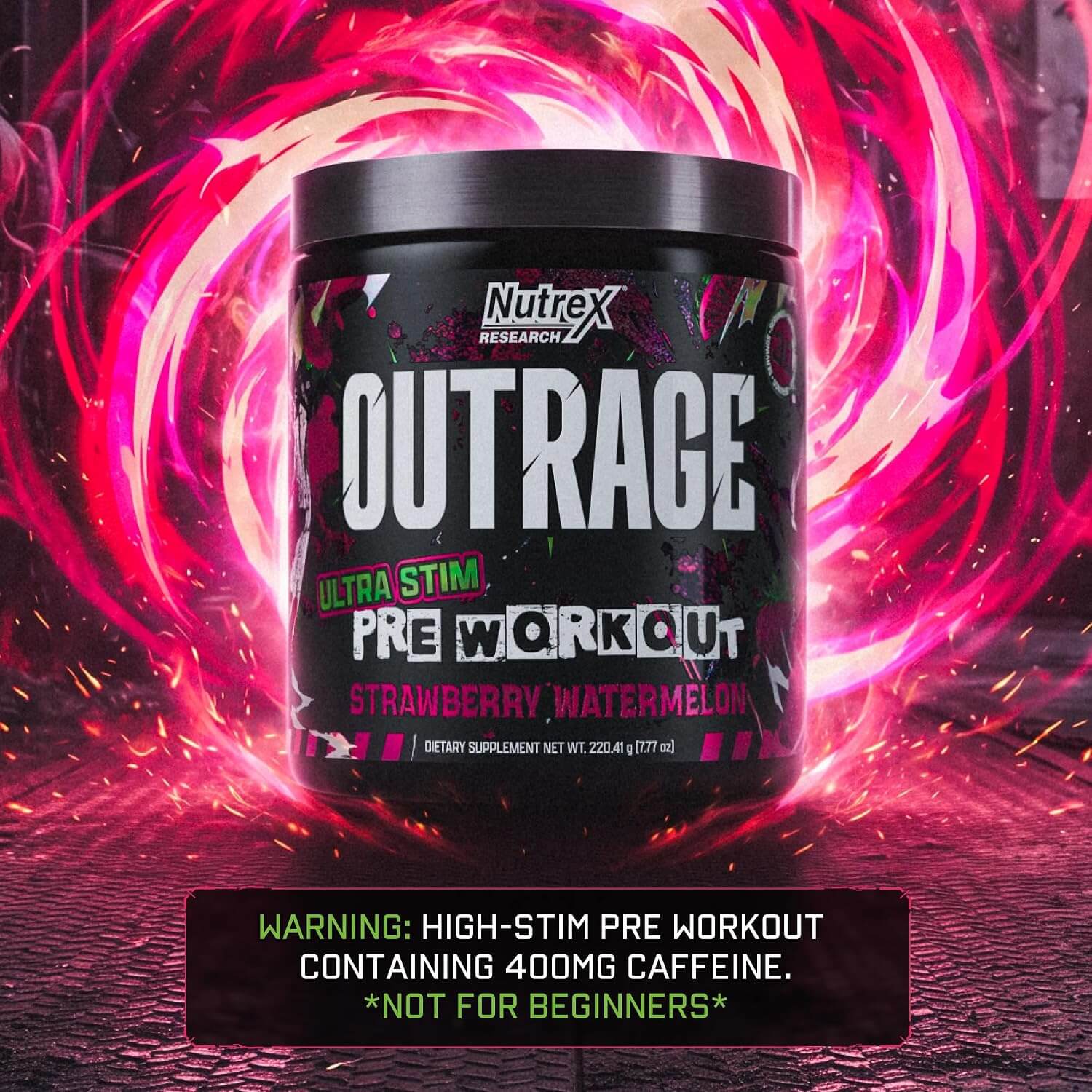 Nutrex Research OUTRAGE ULTRA STIM 502.38g (Strawberry Watermelon) 7