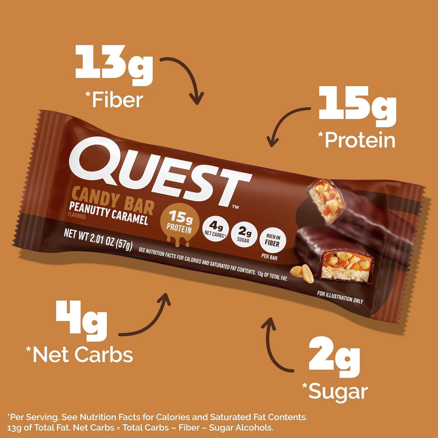 QUEST CANDY BAR (Peanutty Caramel) 4