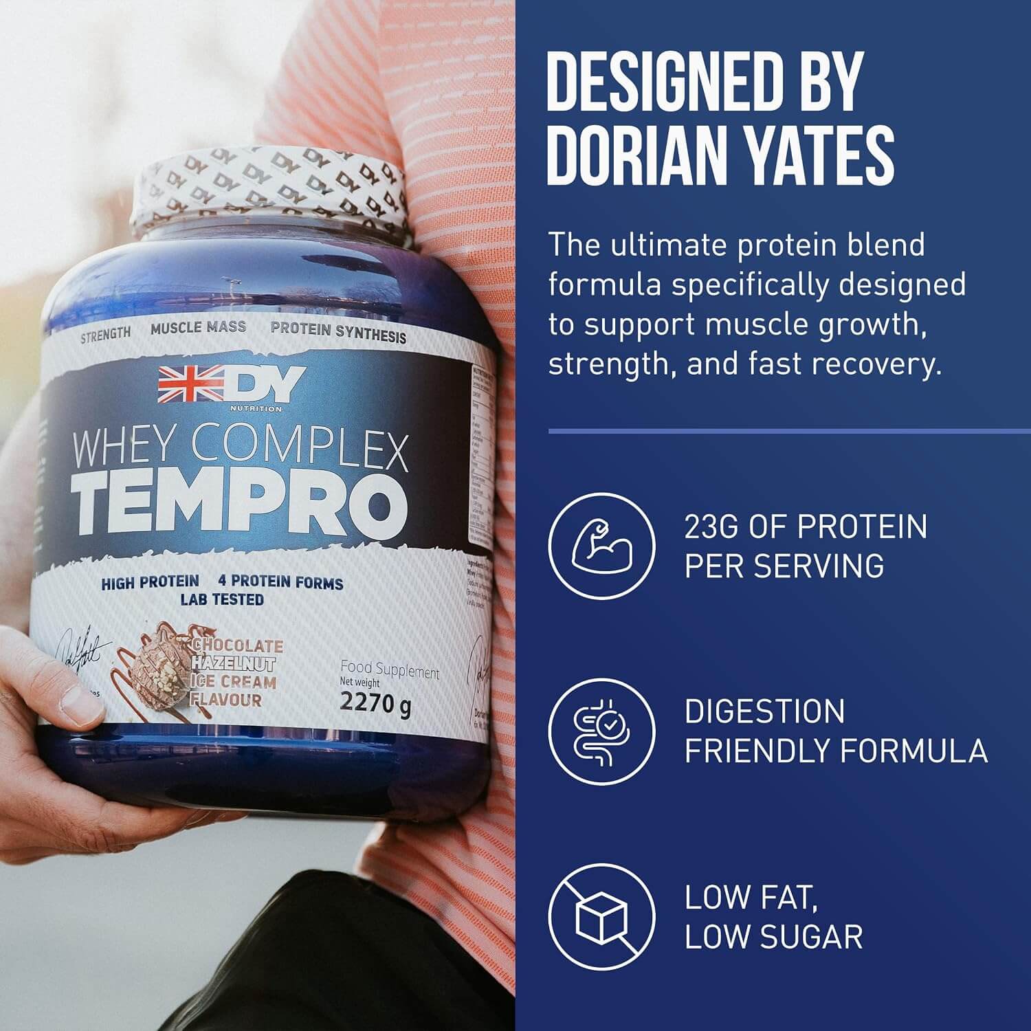 DY Nutrition TEMPRO WHEY COMPLEX 2270g (Classic Chocolate Ice Cream) 7