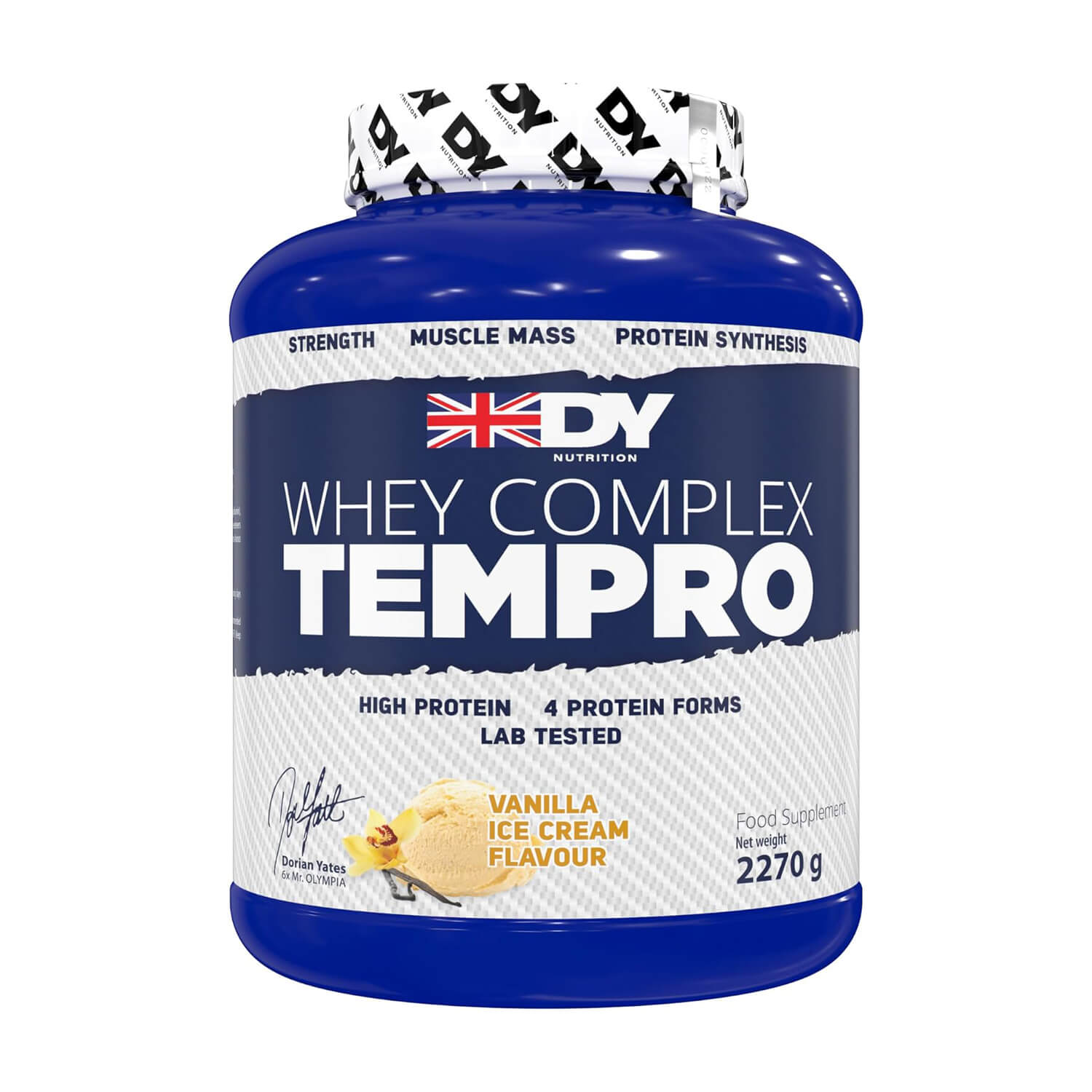 DY Nutrition TEMPRO WHEY COMPLEX 2270g (Vanilla Ice Cream) 1 DY Nutrition TEMPRO WHEY COMPLEX 2270g (Vanilla Ice Cream) - Image 1