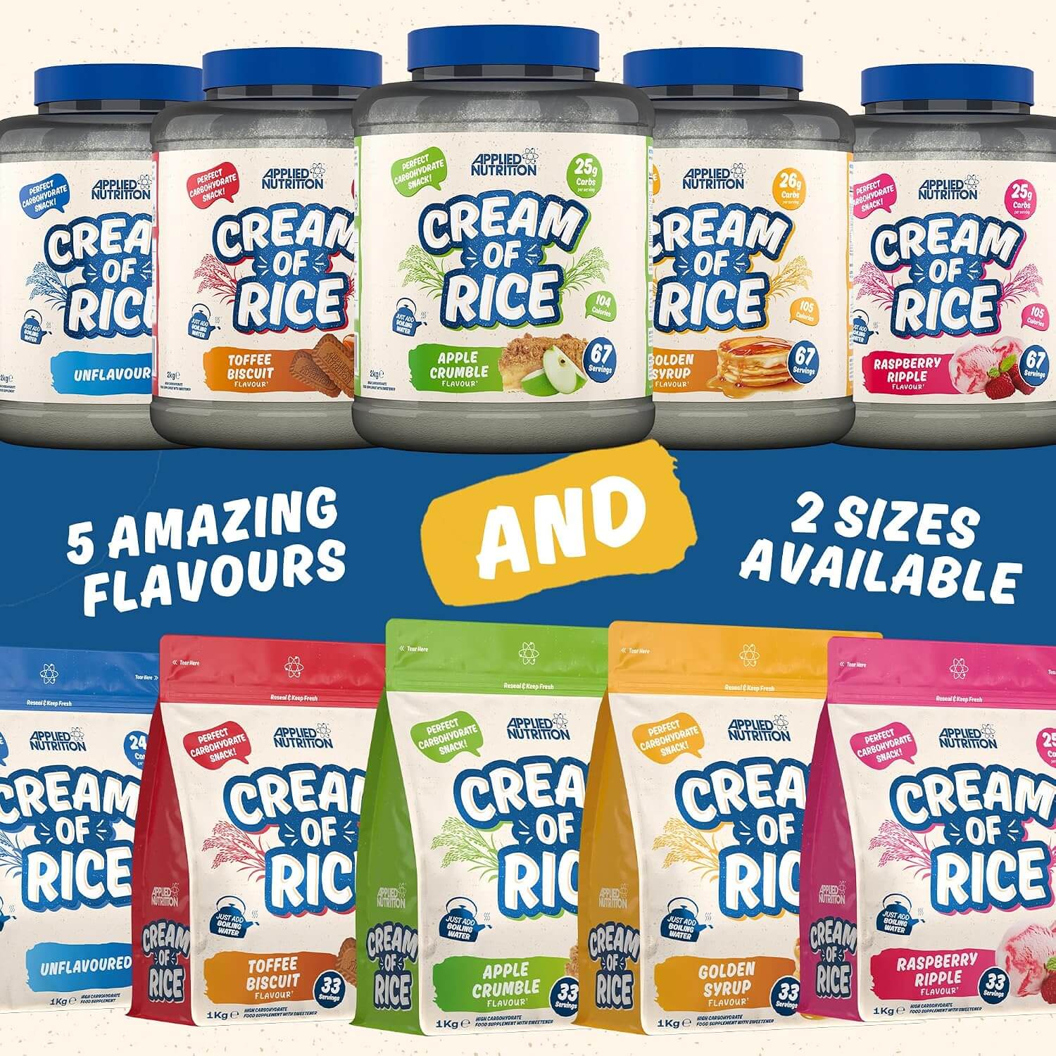 Applied Nutrition CREAM OF RICE 2 Kg (Unflavoured) 9