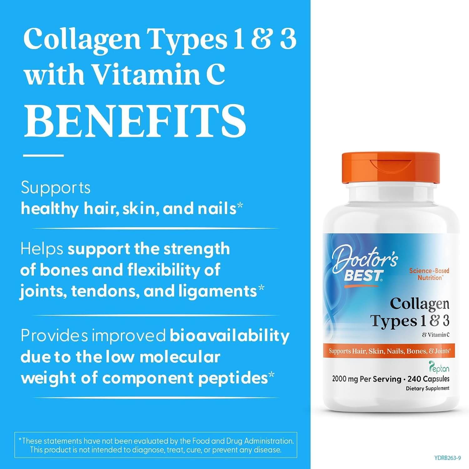Doctor’s BEST® Collagen Types 1 & 3 (240 Caps) 3
