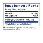 LIFE EXTENSION® N-Acetyl-L-Cysteine 600 mg (60 Caps) - Image 3
