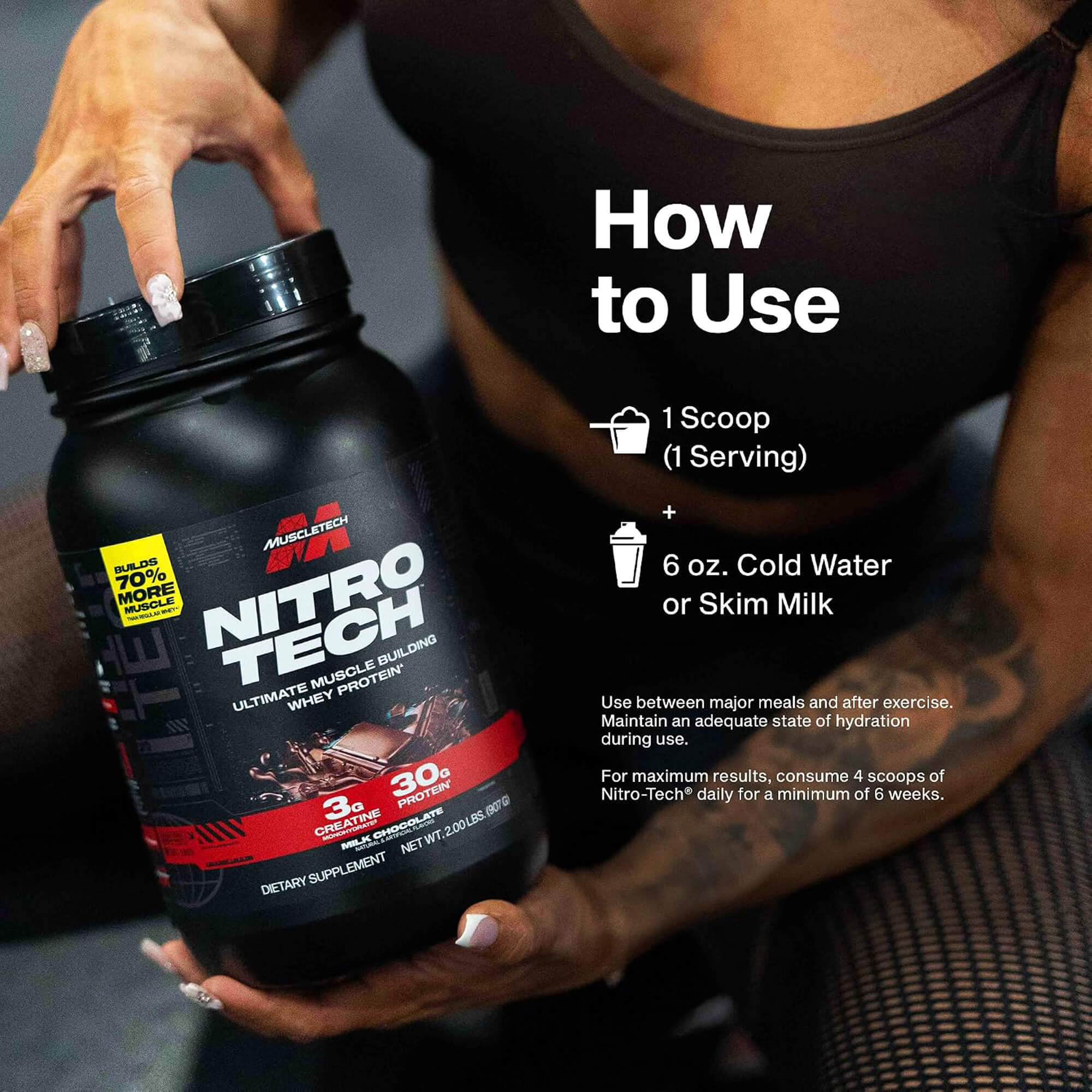 MuscleTech NITRO TECH™ 907g (Milk Chocolate) 6