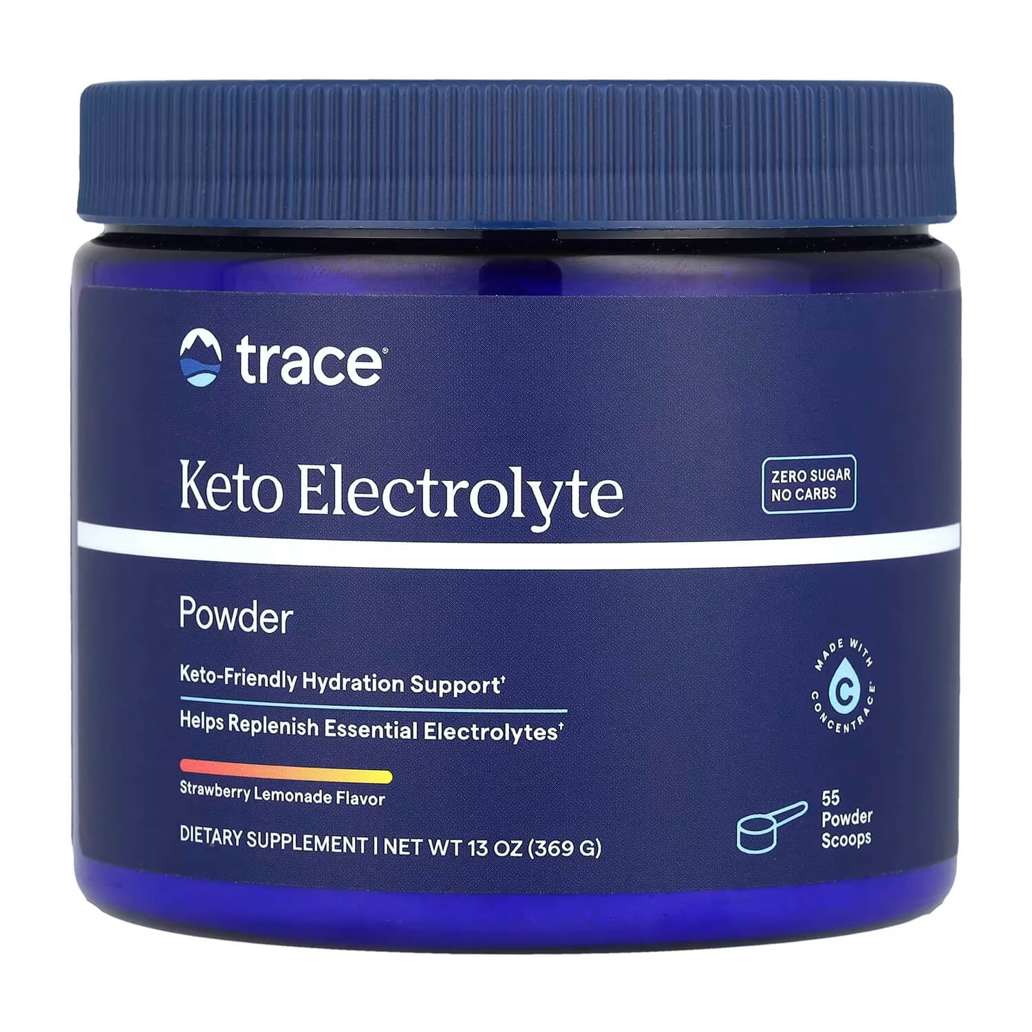 trace® Keto Electrolyte Powder 369g (Strawberry Lemonade) 1 trace® Keto Electrolyte Powder 369g (Strawberry Lemonade) - Image 1